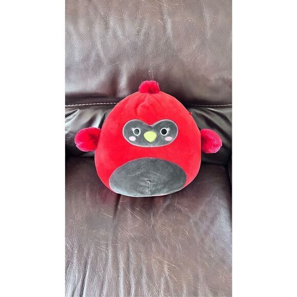 SQUISHMALLOW CALZLAN THE CARDINAL BIRD SOFT RARE PLUSH ANRY BIRD - Picture 1 of 8